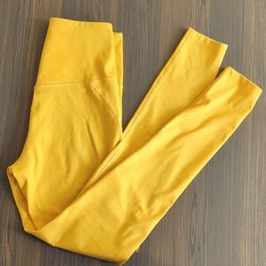 Girlfriend Collective Gold Yellow Compressive Legging